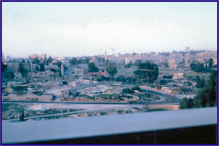 View from Mount Scopus Hotel Room
